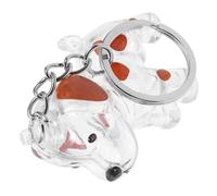 BESPORTBLE Transparent Pet Hair Keepsake Bottle Memorial Keychain for Dog Owners Lightweight Compact Souvenir Pendant for Travel Daily Use Cherish Emotional Bond with Your Beloved Pet