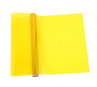 BESPORTBLE Transparent Self Adhesive Window Film Yellow Heat Insulation Sun Blocking Decorative Sheet for DIY Glass Decoration and Solar Control Glare Reducing Plastic Window Sticker