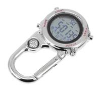 BESPORTBLE Travel Backpack Hiking Backpack Mini Clip Watch Carabiner Fob Watch Backpacker Clip on Pocket Watch for Outdoor Sports Red Travel Backpack Hiking Backpack Digital Fob Watch