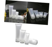 BESPORTBLE Travel Bottle 4pcs Set 10ml, 15ml, 20ml, 30ml Matte Lotion and Hand Cream Containers Screw and Flip Caps, Empty Facial and Hand Cream Bottles for Skincare and Makeup Travel