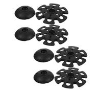 BESPORTBLE Trekking Pole Accessories 8pcs Set - 4 Mud Baskets and Baskets for Walking Sticks - Rubber Replacement End Caps for Hiking Poles - Outdoor Trekking Stability Protectors