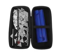 BESPORTBLE Triangle Domino Set, Plastic Board Game with Travel Case