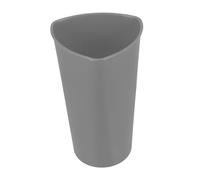 BESPORTBLE Triangle Floral Bucket Vase for Table Centerpieces, Small Grey Plastic Flower Container for Home Gardening and Wedding Floral Arrangements