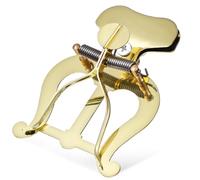 BESPORTBLE Trombone for Holding Music Marching Clip Lyre Folder Flip and for Sheets with Tight Grip, Sturdy Alloy Construction, Classic Gold Colour Suitable Securely Band