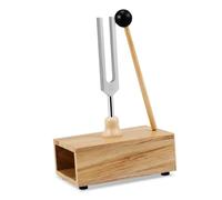 BESPORTBLE Tuning Fork with Wooden Resonator Box and Mallet for Yoga Sound Therapy Hearing Test Musical Instrument Tuning and Precise Pitch Maintenance