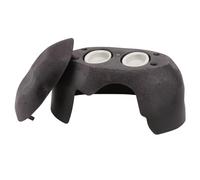 BESPORTBLE Turtle Humidification Shelter Hideout with Ceramic Basin Small Dark Brown Reptile Climbing Cave for Land Tortoise Habitat and Landscaping