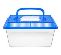 BESPORTBLE Turtle Tank Aquarium Reptile Habitat Tank Easy Observation Convenient Digestion Plastic 10.61x6.68x6.48in Creative Raising for Turtles Tortoise