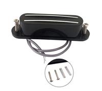 BESPORTBLE Twin Hot Rail Humbucker Neck Pickup Double Coil Copper Wire for Electric Mandolin and Guitar Shielded Abs Base Plate with Springs and Screws Low Noise Hum Cancelling Replacement