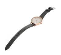 BESPORTBLE Ultra Thin Female Wrist Watch Alloy Case and Easy Reader Arabic Dial, Black Velvet Strap Fashion Bracelet Watch for Women