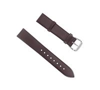 BESPORTBLE Ultrathin Cattlehide Leather Watch Strap Dark Brown Band with Quick Release Stylish and Endurable Design for Classic