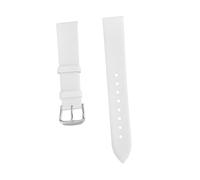 BESPORTBLE Ultrathin Tabby Cattlehide Watch Band Endurable Leather Strap with Quick Release Mechanism for Comfort White Design with for Stylish