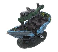 BESPORTBLE Unique Aquarium Shipwrecks Decorations Fish Tank Cave Ornaments Resin Betta Fish Decor