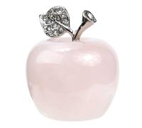 BESPORTBLE Unique Crystal Apple Decor Lifelike Home Ornament for Elegant Decorations for Xmas Living Room and Photography Props Made of Crystal and Alloy Symbolizing Peace and Safety