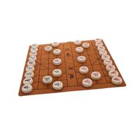 BESPORTBLE Unique Portable Wooden Chinese Chess Set with Board and Large Pieces for Family Travel Encourages Strategic Learning and