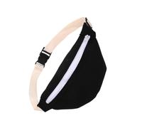 BESPORTBLE Unisex Canvas Waist Bag Portable Sling Bag for Boys and Lightweight Storage Bag Solid Color for School Travel and Outdoor Activities