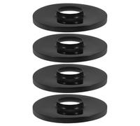 BESPORTBLE Universal Floor Fan Base Parts 4pcs Black Plastic Chassis Replacement for Electric Tower Fan Stand Indoor Use Accessories for Home and Office
