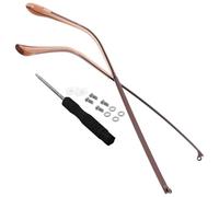 BESPORTBLE Universal Parts Metal Temple Arms Eyeglasses Replacement | Black Finish, Streamlined Profile, Non-slip Fit, Easy Installation for Near-sighted Users