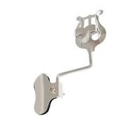 BESPORTBLE Universal Sheet Music Holder Clip in Silver Iron, Folding Portable Music Score Stand with Firm Grip and Burr-free Design for Orchestral and Marching Instruments