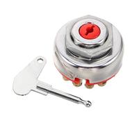 BESPORTBLE Universal Vibration-resistant 4 Position 8 Pin Ignition Key Switch with Metal Construction and Easy Installation for Tractor and Lawn Mower Heavy-duty Outdoor Operation