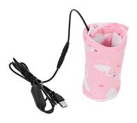 BESPORTBLE USB Charging Bottle Warmer Sleeve with Timing Function Insulated Thermal Heating Cover for Travel and Home Use Stretchable Fit for Feeding Bottles Fireproof Safety Design