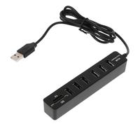 BESPORTBLE USB Multi-port Hub with Data Transfer Ports and Card Reader Extension Cable USB Splitter for Laptop and Desktop Expansion Plug and Play