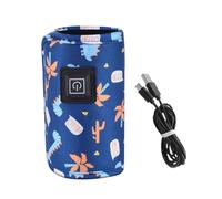 BESPORTBLE USB Portable Baby Bottle Warmer Bag Random Color Data Cable Insulated Milk Warmer for Travel Fits Feeding Bottles for On-The-go Parents