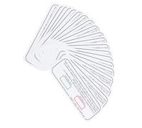 BESPORTBLE UV Testing Cards Light Source Evaluation for Wavelength Measurement, 20pcs Uva Uvc Pvc Material Indicator Cards Display, for Professional Environments and Factories