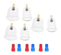 BESPORTBLE Vacuum Cupping Set Massage Suction Cup Plastic Material Effective Massage Observation for Home Use Body and Back Relaxation