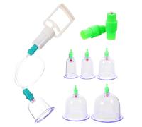 BESPORTBLE Vacuum Cupping Set with Thickened Suction Cups for Home and Outdoor Use, Professional Body Massage Tool for Back and Neck Therapy, Household Cupping Jar with Foam Packaging