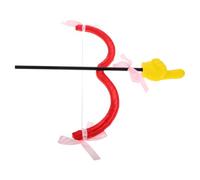 BESPORTBLE Valentine’S Day Cupid Bow and Arrow Set Adult Costume Prop Yellow Finger Red Bow Creative Heart-Shaped Photography Accessory for Valentine Party