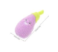 BESPORTBLE Vegetable Themed Squeaky Dog Lightweight Plush Eggplant Design Durable Chew for Puppies Cats Interactive Entertainment and Training
