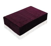 BESPORTBLE Velvet Piano Bench Cover Violet Tassels, Washable Decorative Slipcover for Single Piano Chair, Soft Protective Seat Cover for Vanity Stool and Keyboard Bench