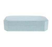 BESPORTBLE Velvet Travel Jewelry Box: Double-Layer Jewelry Organizer Case for Women - Portable Storage Case for Necklace Earrings Bracelets