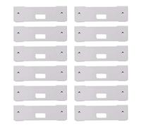 BESPORTBLE Vertical Blind Vane Savers for Vertical Blind Vane Replacement 12pcs Metal Repair Clips White Plastic Box Included Sturdy No Tools Required for Kitchen