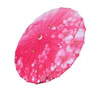 BESPORTBLE Vintage Asian Floral Decorative Umbrella Parasol for Dance Performance and Photography Handmade Classical Chinese Style Oil Paper Parasol for Weddings Tea Rooms and Festive