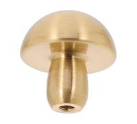 BESPORTBLE Vintage Brass Mushroom Cabinet Knobs Comfortable Grip Drawer Pull Handles for Wardrobe Kitchen Cupboard Furniture Hardware with Easy Installation Unique Decorative Design