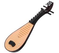 BESPORTBLE Vintage Chinese Lute Model Prop, Simulation Pipa Instrument Decoration for Ancient Costume Photo Shoot, Traditional Music Ornament for Studio Posing and Cultural Display