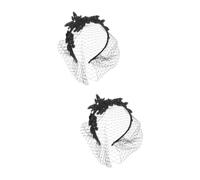 BESPORTBLE Vintage Mesh Veil Fascinator Headband for Women - Elegant Tea Party Headpiece with Rhinestone Accents - Perfect for Weddings and Special Occasions Stylish and Lightweight Design