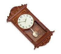 BESPORTBLE Vintage Miniature Dollhouse Clock Elegant Roman Design for Dollhouse Accessories for Home Decor and Miniature Scenes