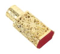 BESPORTBLE Vintage Style Perfume Bottle with Dubai-inspired Elegant Patterns Refillable Fragrance Dispenser for DIY Scent Making Compact Decorative Essential Oil Container