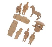 BESPORTBLE Vintage Terracotta Warriors Figurines Statues Retro Indoor Desktop Sculptures for Home Office Decor Chinese Figurines Collection