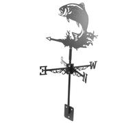 BESPORTBLE Vintage Weathervane Metal Wind Direction Indicator for Outdoor Garden Roof Mounted Iron Horse Weather Vane Sturdy and Practical Easy Installation European Style Spray Paint