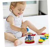 BESPORTBLE Vintage Wind Up Carousel Creative Clockwork Mechanism for Safe Play Smooth Rotation Home Bar Decor Collectible Novelty Merry Go