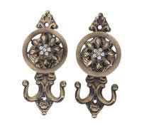 BESPORTBLE Vintage Zinc Alloy Sunflower Wall Hook Curtain Holdbacks Decorative Drapery Tieback Hooks for Bedroom Window Moisture Resistant Curtain Holders for Wall Multipurpose Hanger for