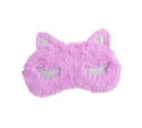 BESPORTBLE Violet Plush Mask Lightweight Soft Night Eyeshade for Adults Comfortable Breathable Eye Cover with Elastic Strap for Travel Work Naps