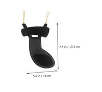 BESPORTBLE Violin Chin Rest Pad Ergonomic Design Stylish Leather Shoulder Pad for Violins Multi-functional Neck for Comfortable Playing