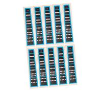 BESPORTBLE Violin Fretboard Stickers Paper Decals Easy to Tear Blue 10pcs Feature Helping Beginners and Students Learn Precise Finger Positions on The Violin