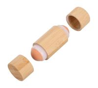 BESPORTBLE Volcanic Face Roller for Oily Skin Natural Bamboo and Stone Double Head Oil Absorbing Facial Tool with Soothing Massage Removable Design for Easy Cleaning Portable Skincare Roller