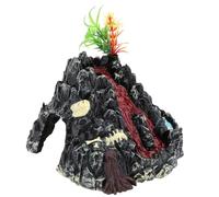 BESPORTBLE Volcano Eruption Model Decorative Simulation Prop with Smoke and Light Effects, Realistic Prehistoric Scene Volcano Adornment for Classroom Teaching and Educational Display