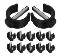 BESPORTBLE Walker Daily Assistance and Easy Installation Walking for 12pcs C-Shape Pin Locks Heavy Duty Steel and Abs Cane Latch Clamp for Daily Walking Assistance and Movement Support